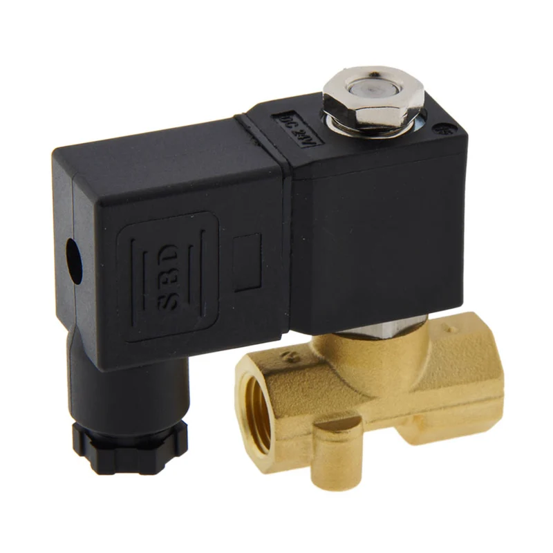 Electrovanne CM-DA 1/4'' laiton compact FKM 0-10bar 24V DC