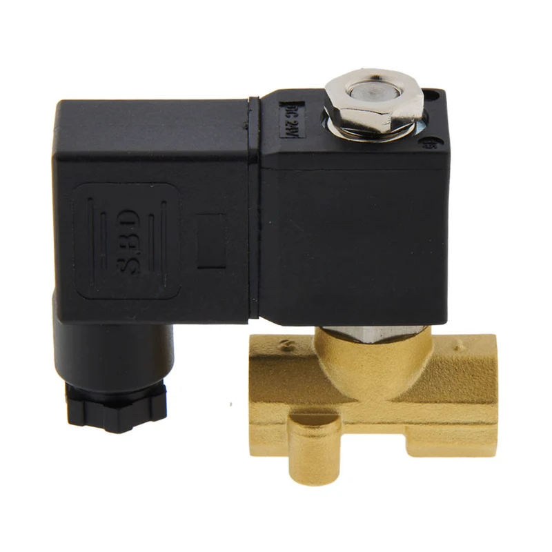 Electrovanne CM-DA 1/4'' laiton compact FKM 0-10bar 24V DC
