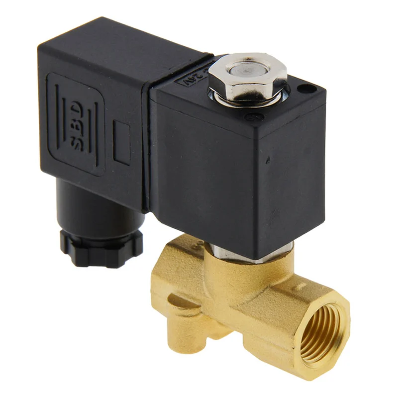 Electrovanne CM-DA 1/4'' laiton compact FKM 0-10bar 24V DC