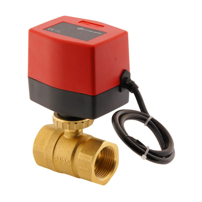 Vanne à bille electrique BW2 1'' 2 voies 230V AC 3 points