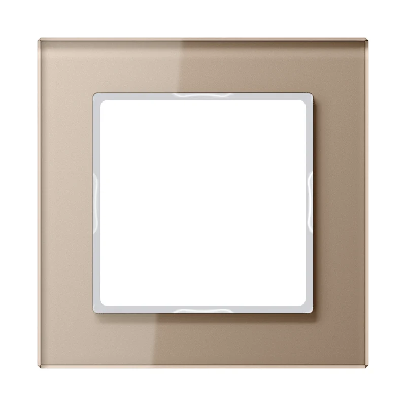 Jung Verre Capot Cadre Simple Champagne - AC581GLCH