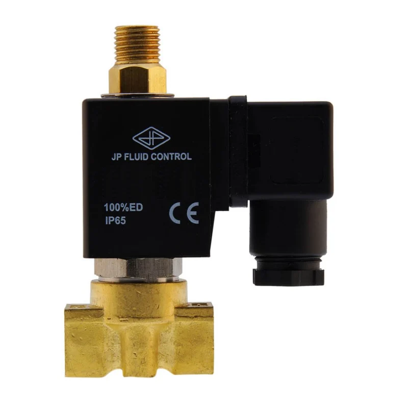 Electrovanne TW-DB 1/8'' 3/2 voies NO laiton FKM 0-3bar 12V DC