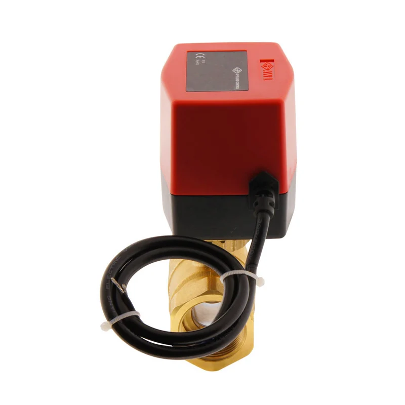 Vanne à bille electrique BW2 1'' 2 voies 24V AC 3 points