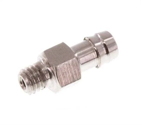 M3 Male x 3mm Acier inoxydable Barbe de tuyau 40 Bar