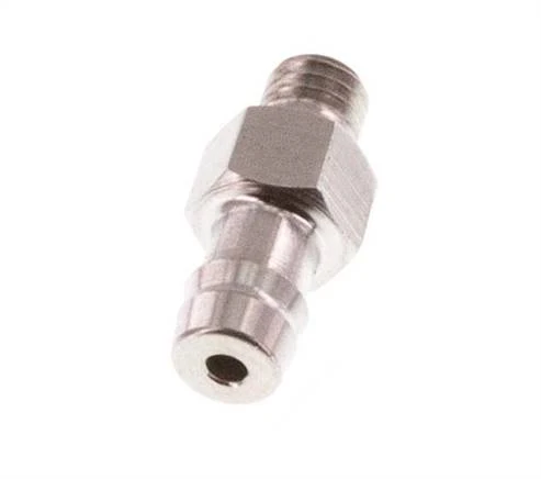 M3 Male x 3mm Acier inoxydable Barbe de tuyau 40 Bar