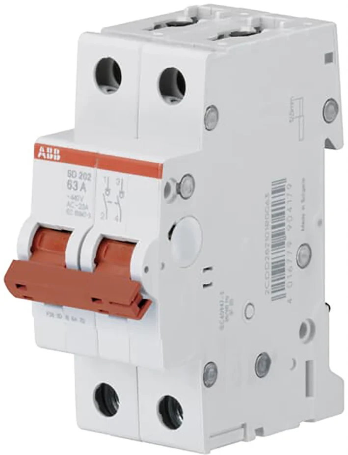 ABB Interrupteur Déconnecteur 2 Pôles 25A 440VAC - 2CDD282101R0025
