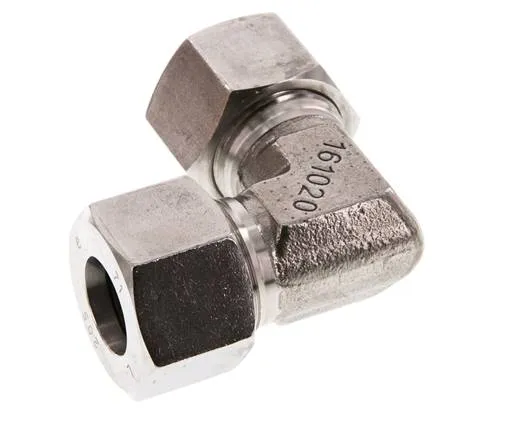 Coude 90 degrés en acier inoxydable 20S Anneau de coupe 400 Barre DIN 2353