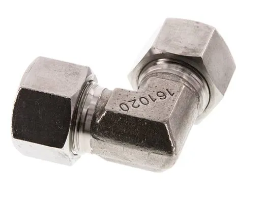 Coude 90 degrés en acier inoxydable 20S Anneau de coupe 400 Barre DIN 2353