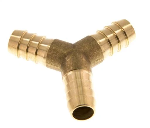 Connecteur de tuyau en Y en laiton de 13 mm (1/2'')
