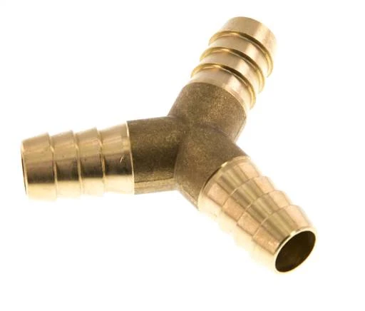 Connecteur de tuyau en Y en laiton de 13 mm (1/2'')