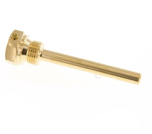 Doigt de gant en alliage de cuivre G 1/2 pouce à boulonner pour tige de 100mm Max 160°C et 6 barres