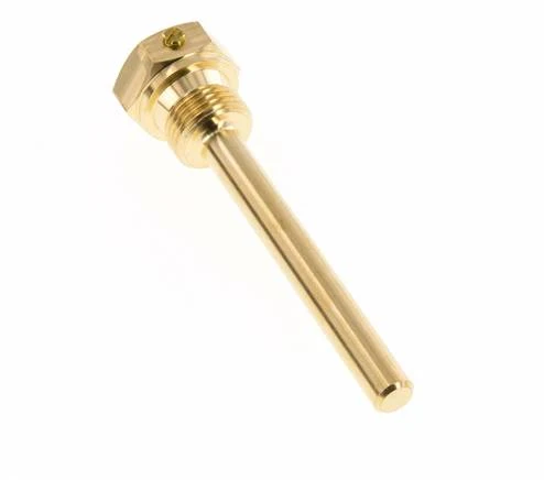 Doigt de gant en alliage de cuivre G 1/2 pouce à boulonner pour tige de 100mm Max 160°C et 6 barres