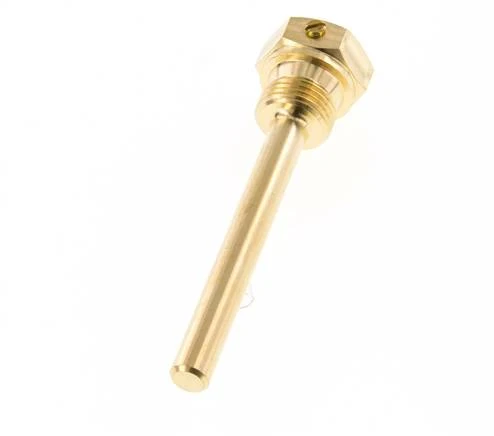 Doigt de gant en alliage de cuivre G 1/2 pouce à boulonner pour tige de 100mm Max 160°C et 6 barres