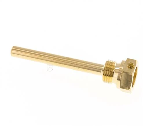 Doigt de gant en alliage de cuivre G 1/2 pouce à boulonner pour tige de 100mm Max 160°C et 6 barres