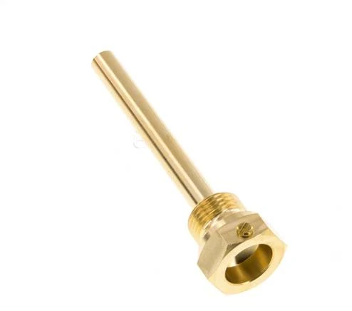 Doigt de gant en alliage de cuivre G 1/2 pouce à boulonner pour tige de 100mm Max 160°C et 6 barres