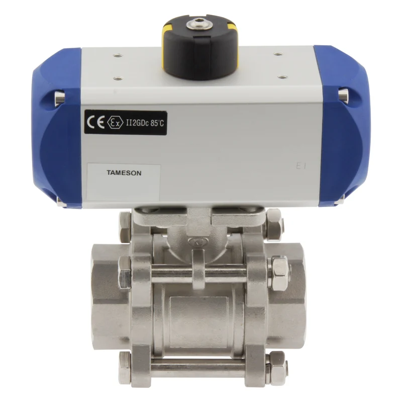 Vanne à bille pneumatique G1-1/4'' à double effet en acier inoxydable - BL2SA3