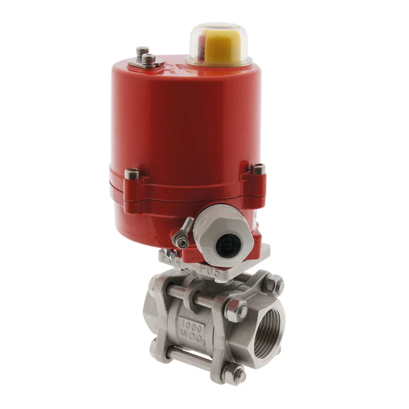 Vanne à Boisseau Spherique Electrique G1-1/4'' 24V AC à 2 Voies En Acier Inoxydable - BL2SA3