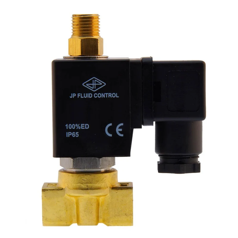 Electrovanne TW-DA 1/4'' 3/2 voies NC laiton FKM 0-5bar 230V AC