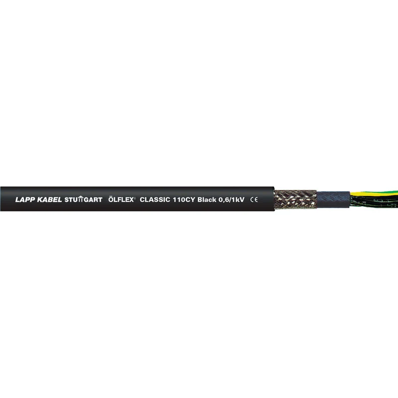 Olflex Classic 110 Cy Câble De Contrôle Blindé 3G0.75 - 1121233 [20 Mètres]