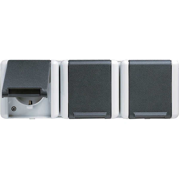 Jung WG800 Wall Outlet Box (WCD Switchgear) (Prise européenne) - 8230W