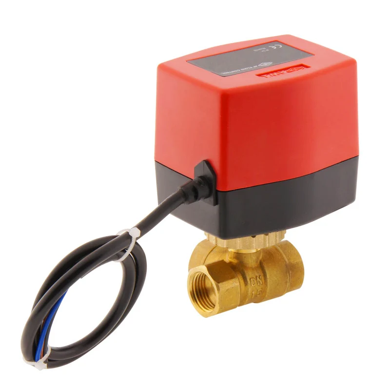 Vanne à bille electrique BW3 1/2'' 3 voies 24V AC 3 points