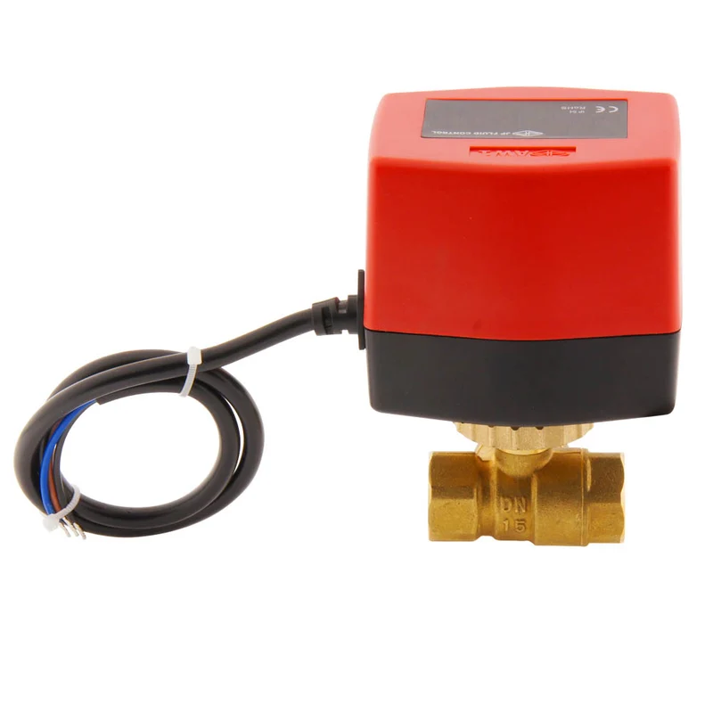 Vanne à bille electrique BW3 1/2'' 3 voies 24V AC 3 points