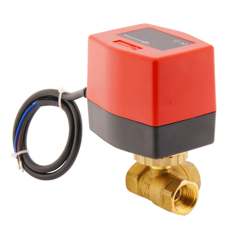 Vanne à bille electrique BW3 1/2'' 3 voies 24V AC 3 points
