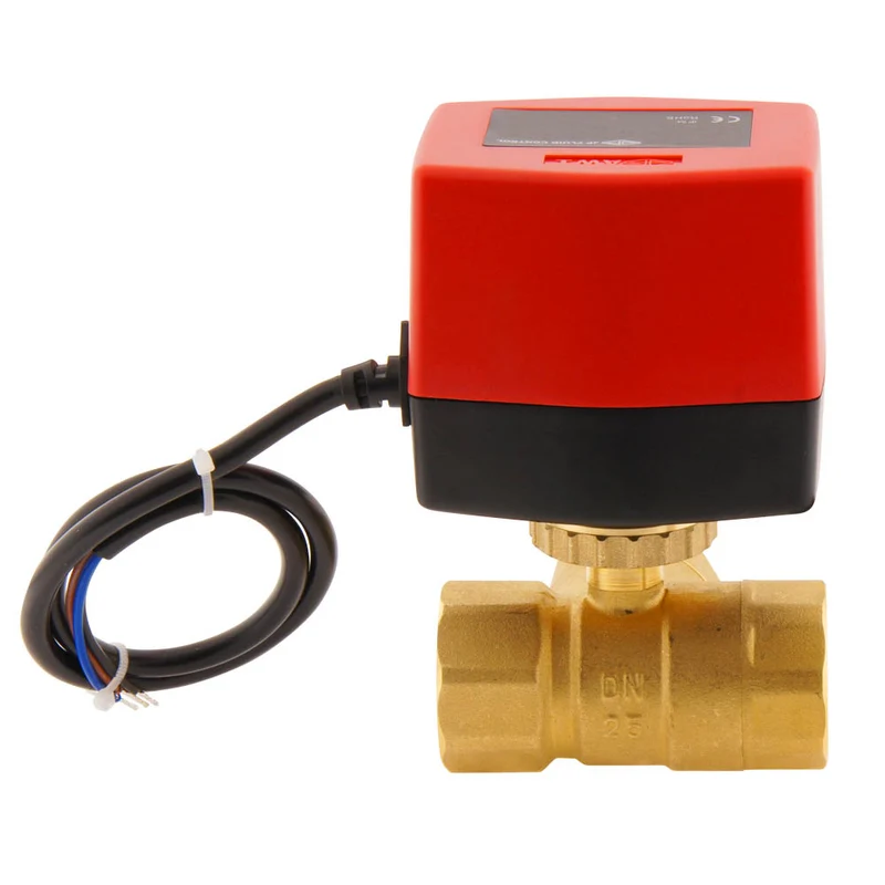 Vanne à bille electrique BW3 1'' 3 voies 24V AC 3 points