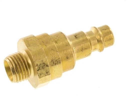 Bouchon de raccord d'air en laiton DN 7.2 (Euro) G 1/4 pouce mâle avec clapet anti-retour