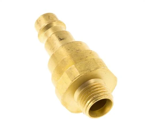 Bouchon de raccord d'air en laiton DN 7.2 (Euro) G 1/4 pouce mâle avec clapet anti-retour