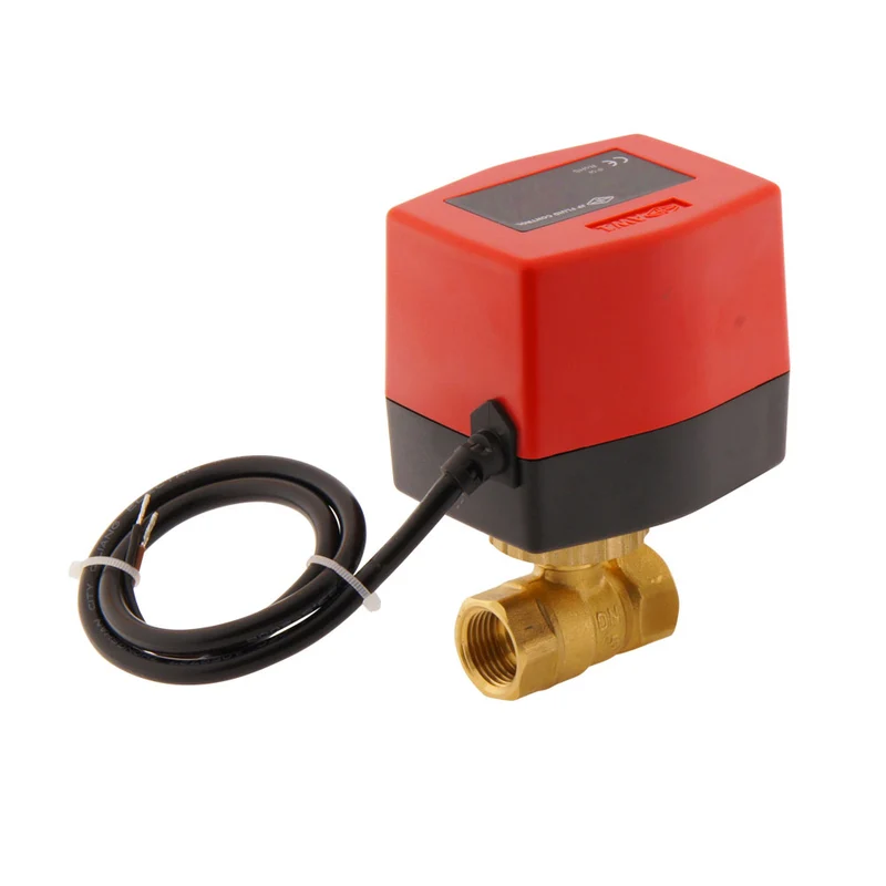 Vanne à bille electrique BW2 1/2'' 2 voies 24V DC relais