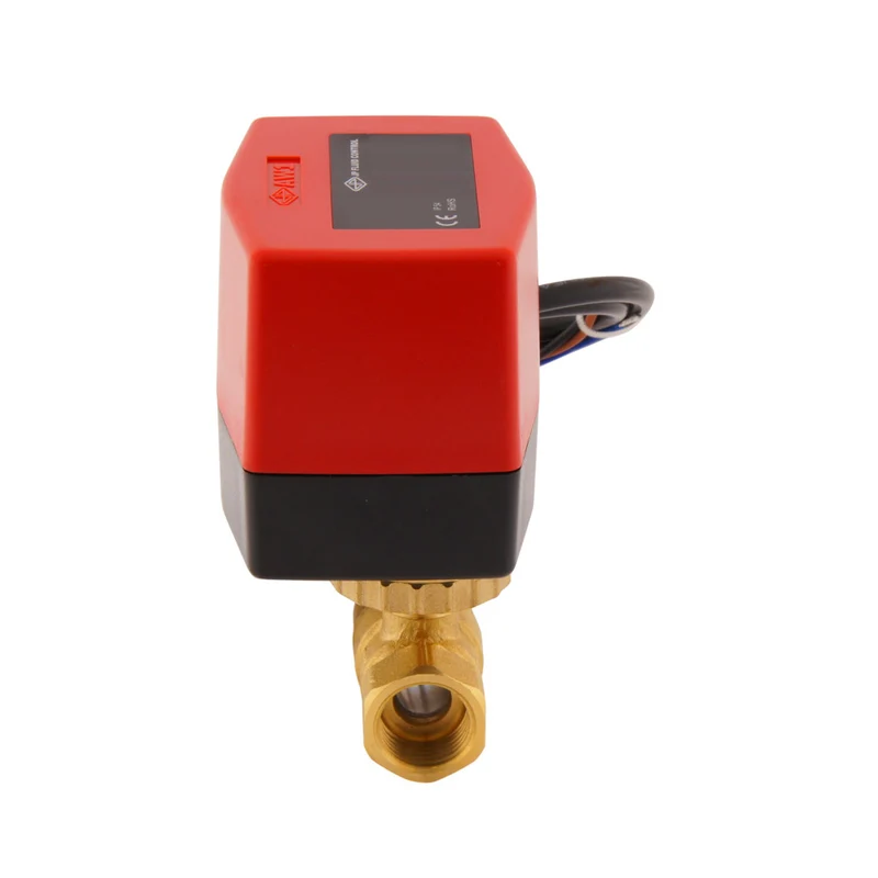 Vanne à bille electrique BW2 1/2'' 2 voies 24V DC relais