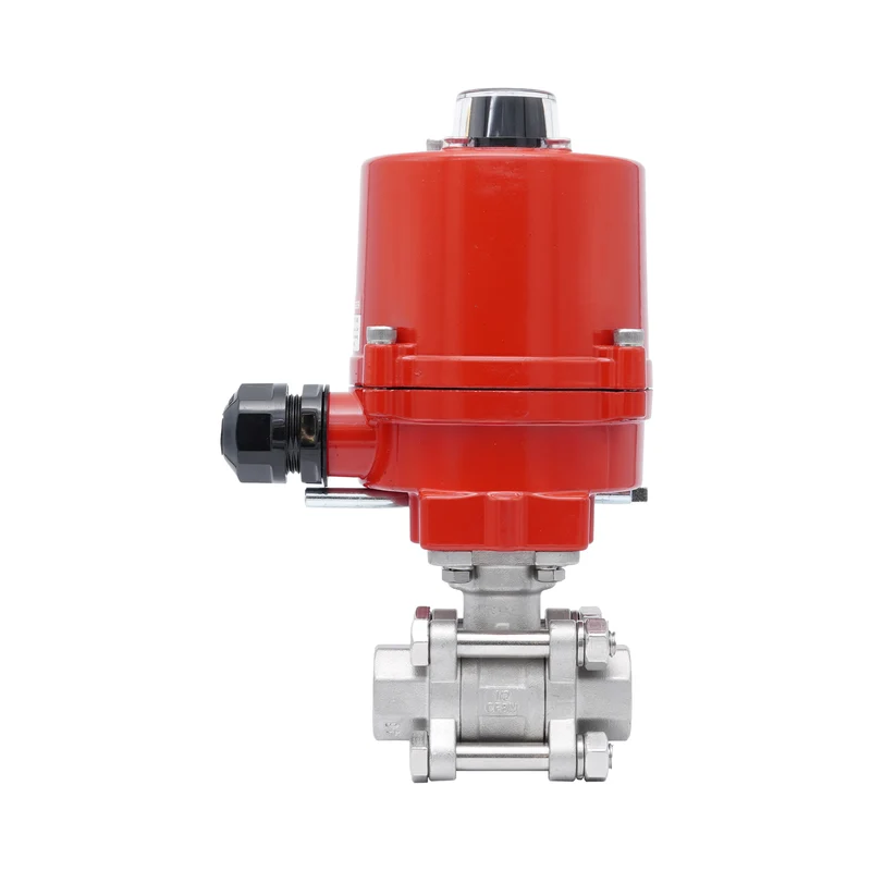 Rp 1'' Vanne à Bille 2 Voies en Acier Inoxydable avec Actionneur Électrique 12 V AC/DC