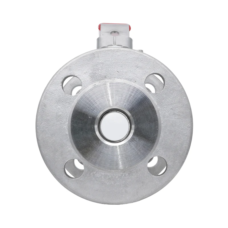 DN20 PN40 Vanne À Bille Flanquée En Acier Inoxydable À 3 Pièces 2 Voies PTFE ISO-Top F03/F04 - TamesonPRO 1124-020