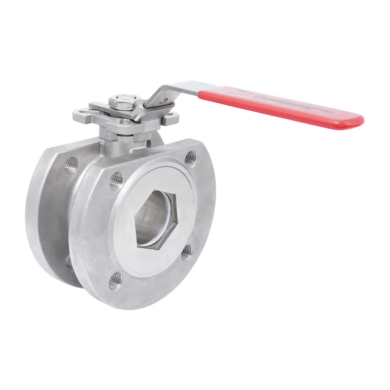 DN25 PN40 1-Pièce 2-Chemin Acier Inoxydable Bride Vanne À Bille PTFE ISO-Top F04 - TamesonPRO 1122-025