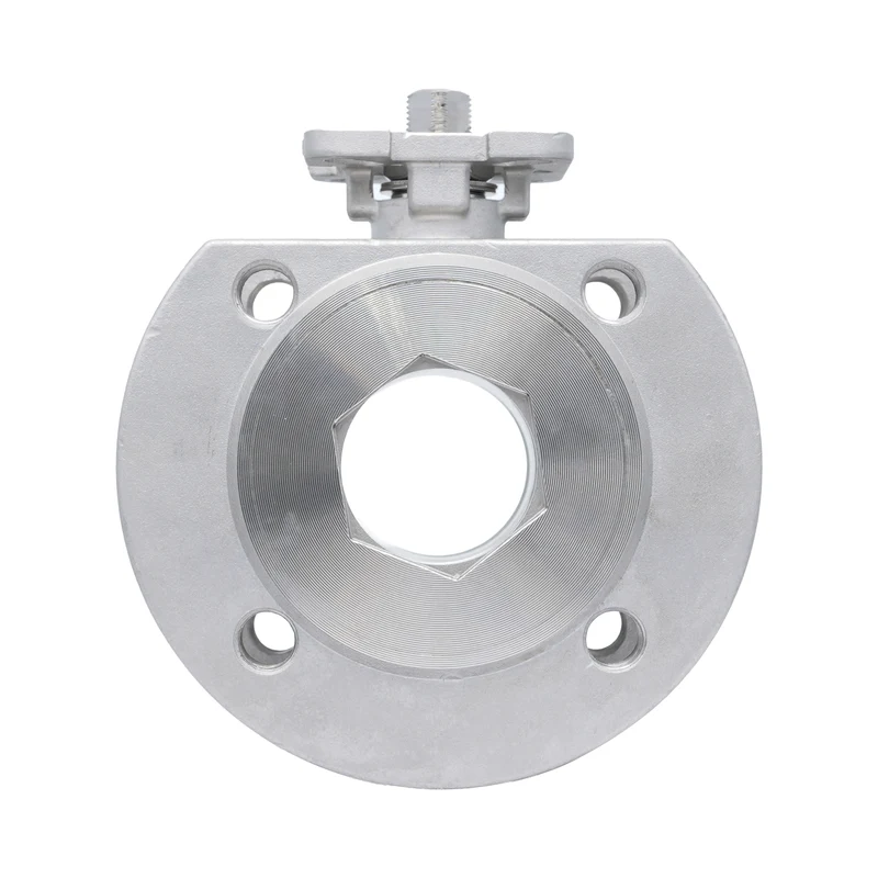 DN25 PN40 1-Pièce 2-Chemin Acier Inoxydable Bride Vanne À Bille PTFE ISO-Top F04 - TamesonPRO 1122-025