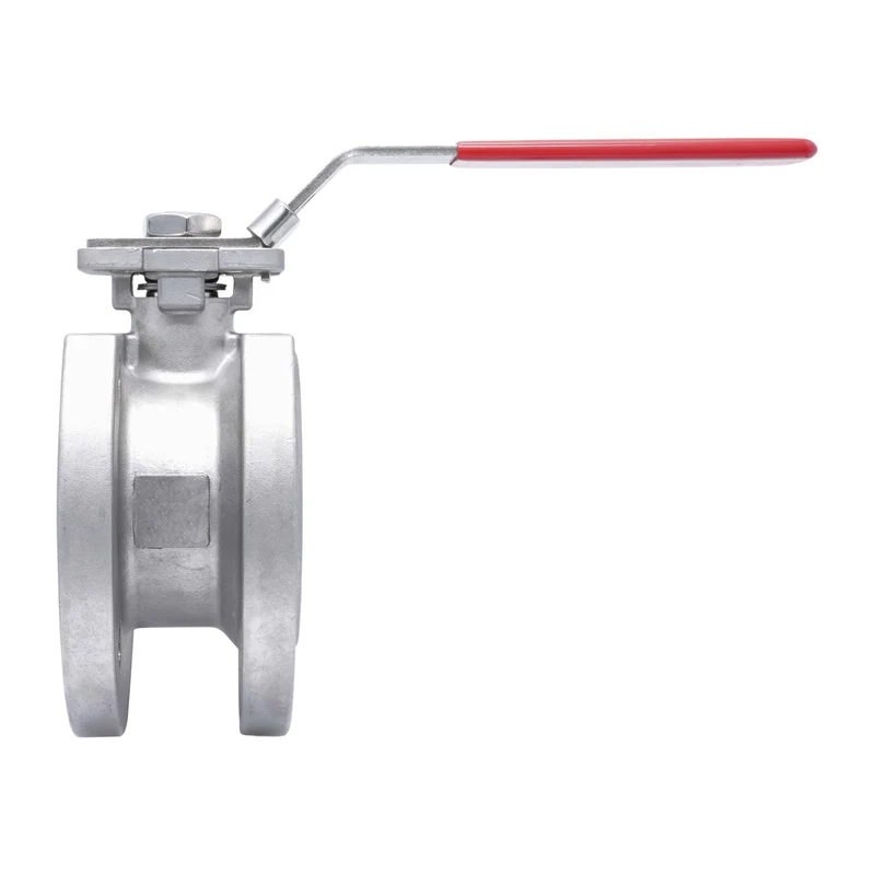 DN15 PN40 1-Pièce 2-Chemins Acier Inoxydable Bride Vanne À Bille PTFE ISO-Top F03 - TamesonPRO 1122-015
