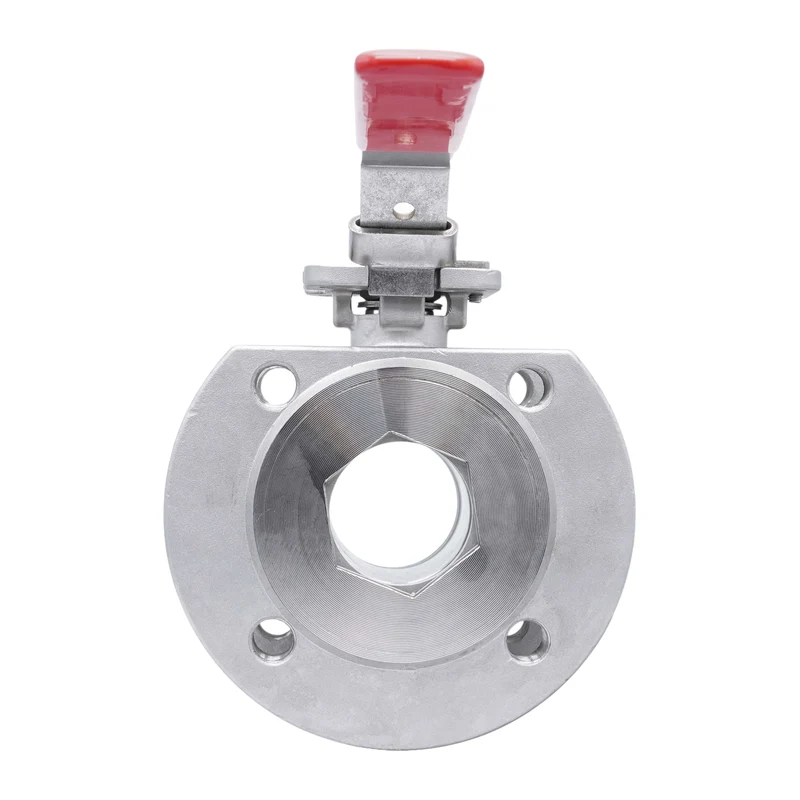 DN15 PN40 1-Pièce 2-Chemins Acier Inoxydable Bride Vanne À Bille PTFE ISO-Top F03 - TamesonPRO 1122-015