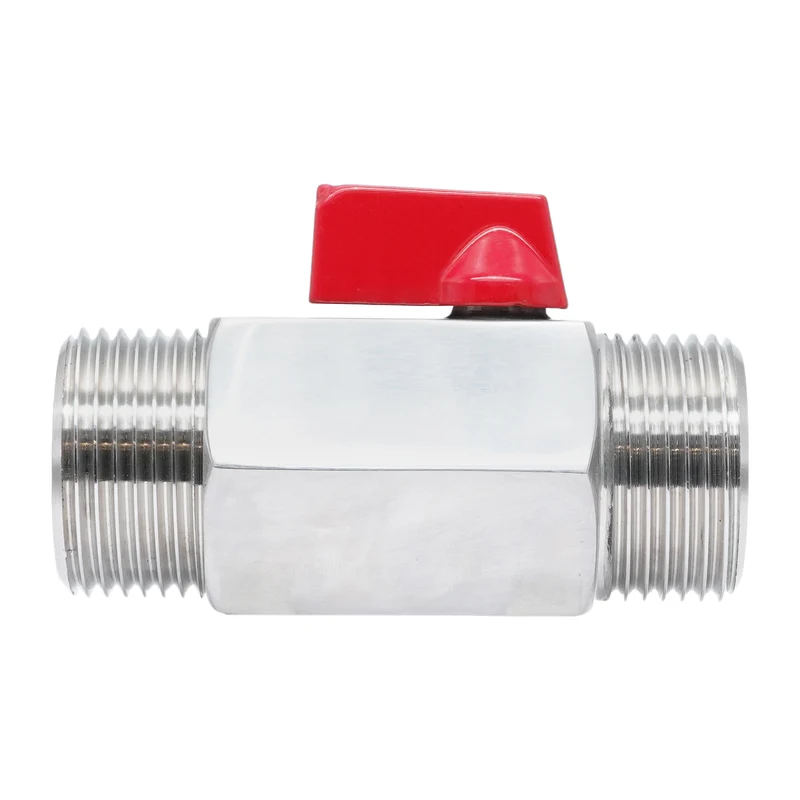 G 3/4'' M/M Vanne À Bille Mini En Acier Inoxydable 69 Bar PTFE - TamesonPRO 1113-034-M