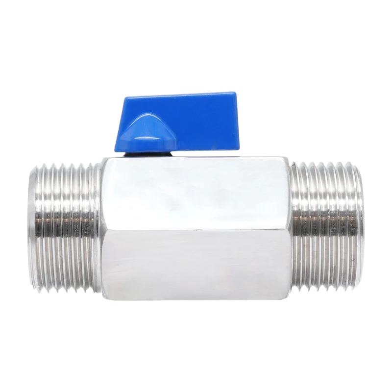 G 1'' M/M Vanne À Bille Mini En Acier Inoxydable 69 Bar PTFE - TamesonPRO 1113-100-M