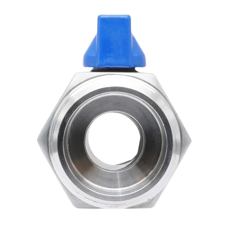G 1'' M/M Vanne À Bille Mini En Acier Inoxydable 69 Bar PTFE - TamesonPRO 1113-100-M