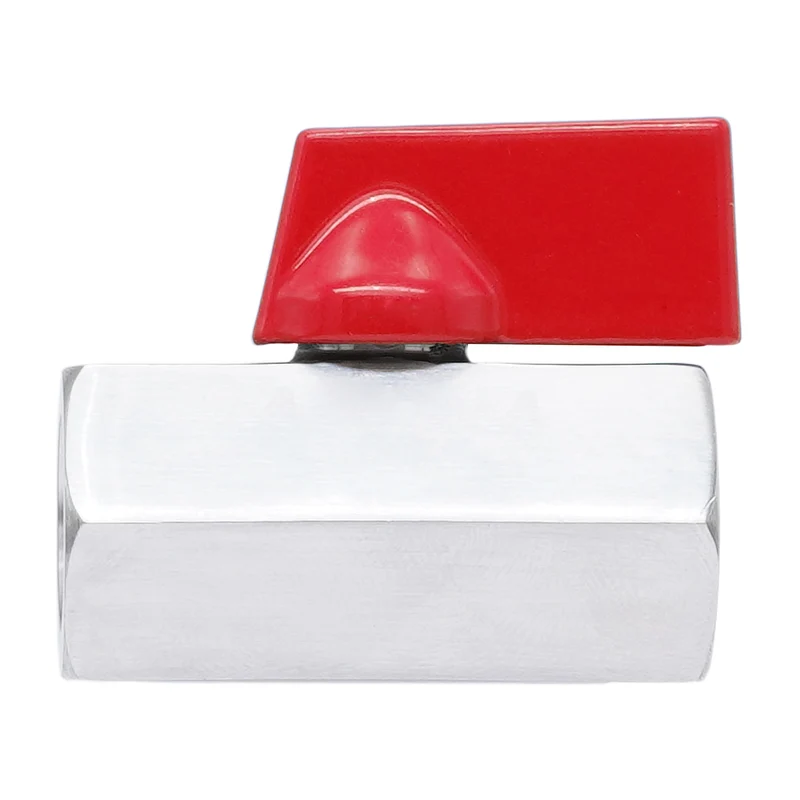 G 1/4'' F/F Vanne À Bille Mini En Acier Inoxydable 69 Bar PTFE - TamesonPRO 1113-014-F