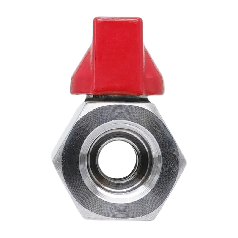 G 1/4'' F/F Vanne À Bille Mini En Acier Inoxydable 69 Bar PTFE - TamesonPRO 1113-014-F