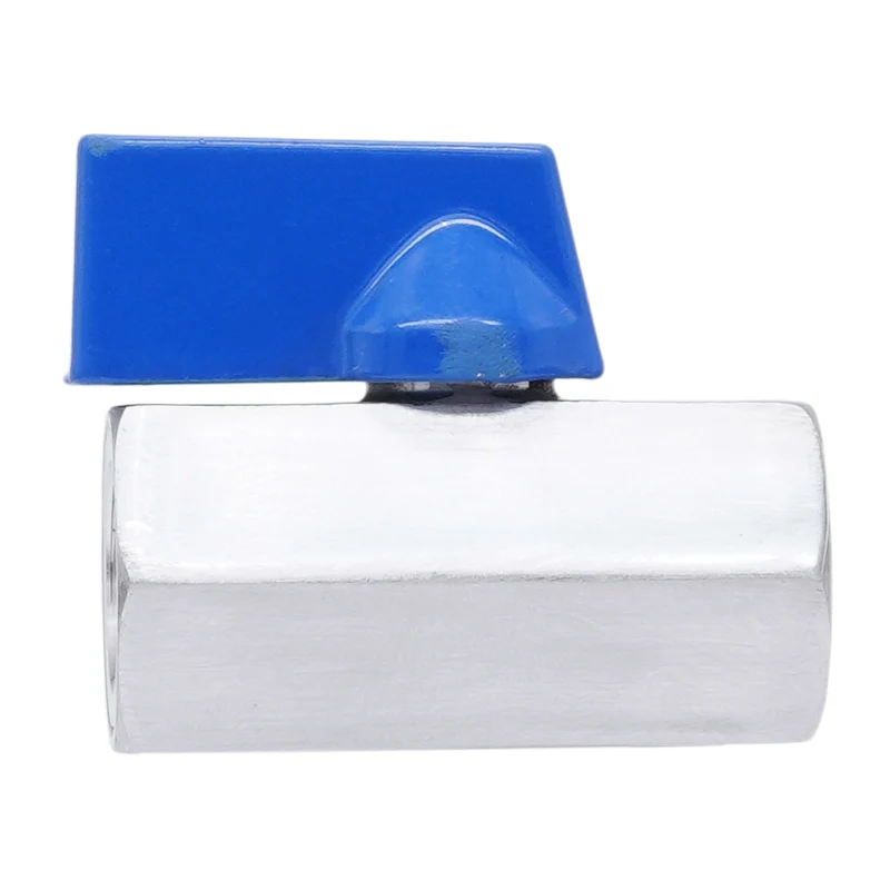 G 1'' F/F Vanne À Bille Mini En Acier Inoxydable 69 Bar PTFE - TamesonPRO 1113-100-F