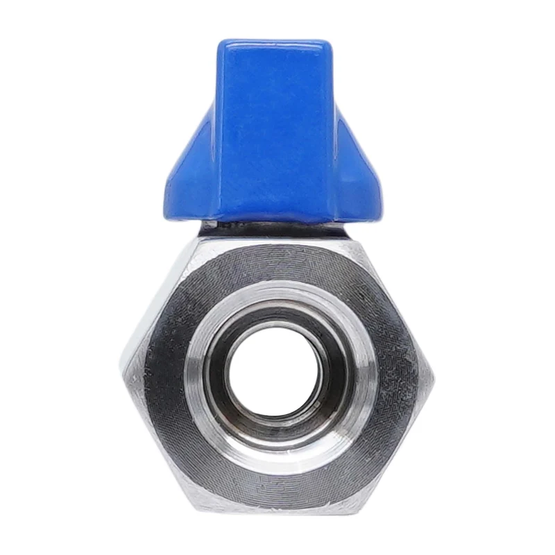 G 1'' F/F Vanne À Bille Mini En Acier Inoxydable 69 Bar PTFE - TamesonPRO 1113-100-F