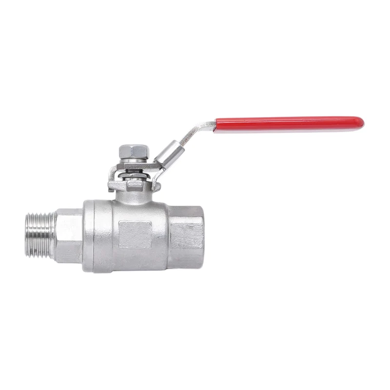 R/Rp 3/4'' Vanne à bille 2 voies 2 pièces en acier inoxydable 69 bar RTFE - TamesonPRO 1112-034
