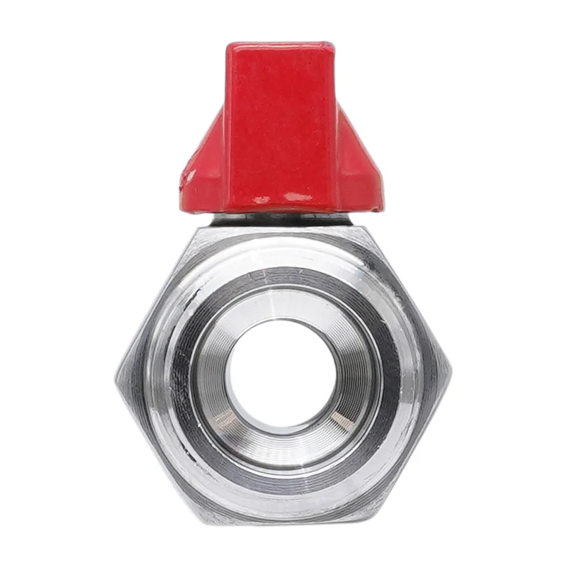 R/Rp 1/2'' M/F Vanne À Bille Mini En Acier Inoxydable 69 Bar PTFE - TamesonPRO 1113-012-MF