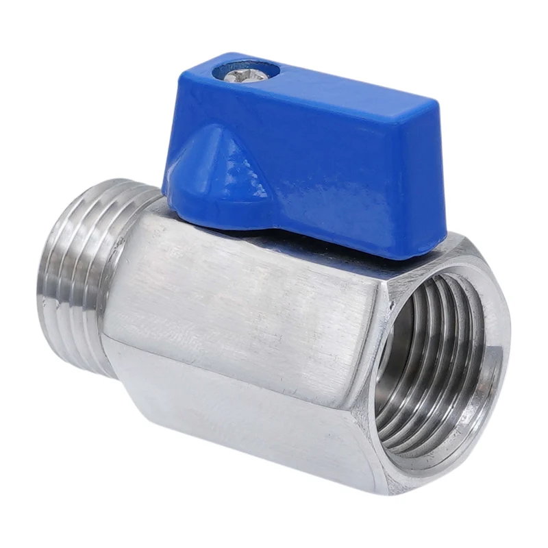 G 1'' M/F Vanne À Bille Mini En Acier Inoxydable 69 Bar PTFE - TamesonPRO 1113-100-MF
