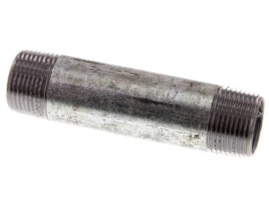 Raccord double en acier zingué R 3/4'' 50 Bar DIN 2982 - 100mm [5 Pièces].