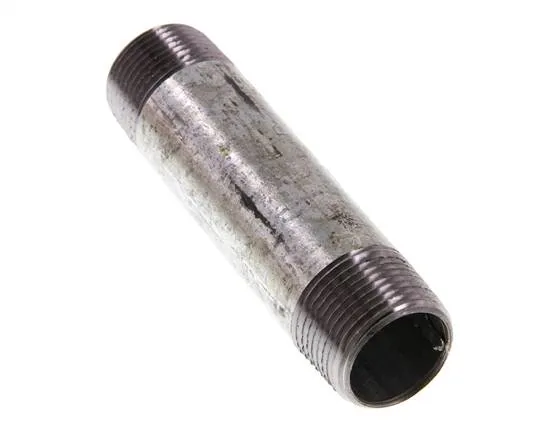 Raccord double en acier zingué R 3/4'' 50 Bar DIN 2982 - 100mm [5 Pièces].